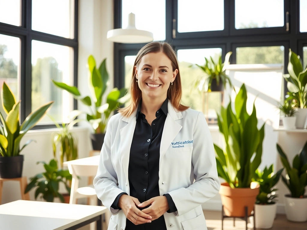 Unsere Gründerin im Beratungszimmer